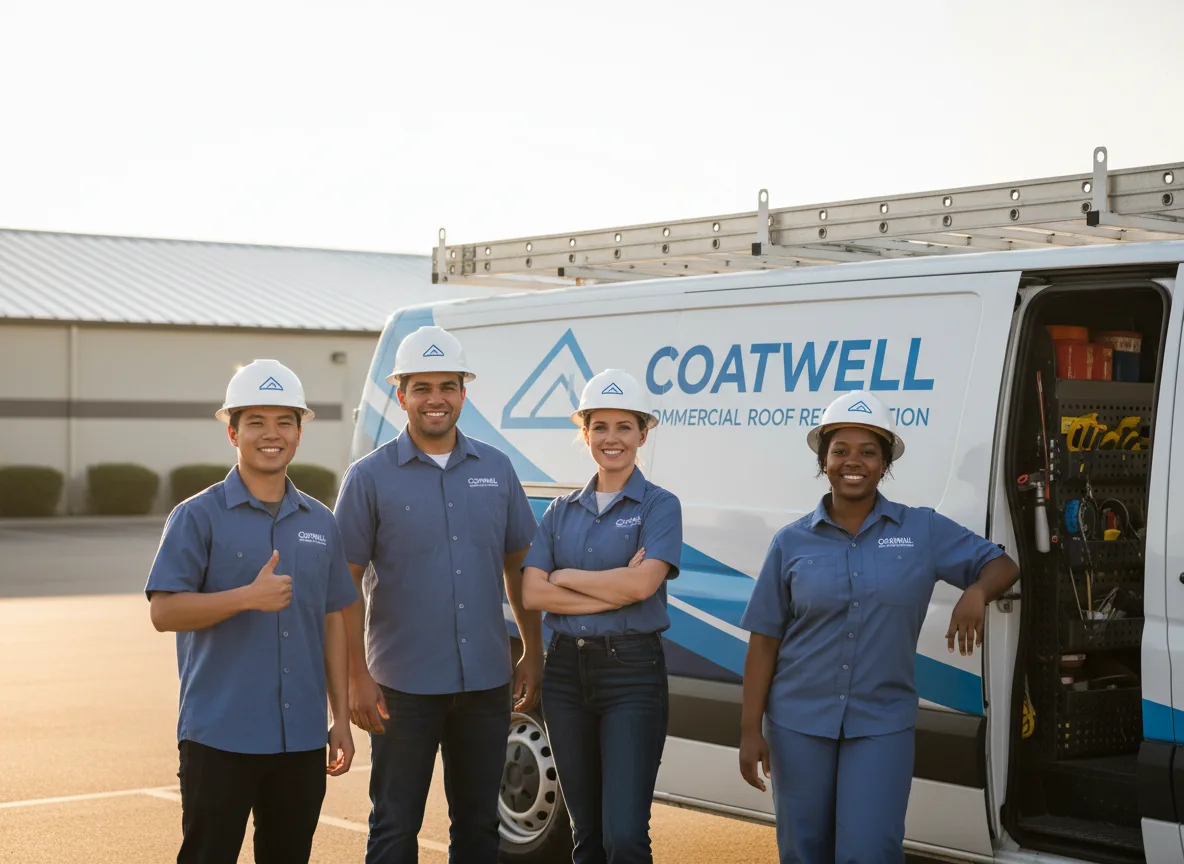Commercial roof coating company in Bushton, KS